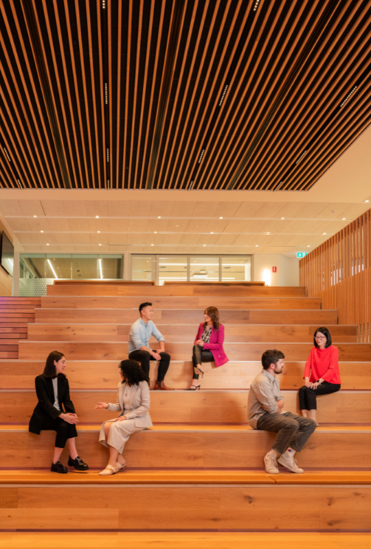 image of HESTA employees in HESTA Heart