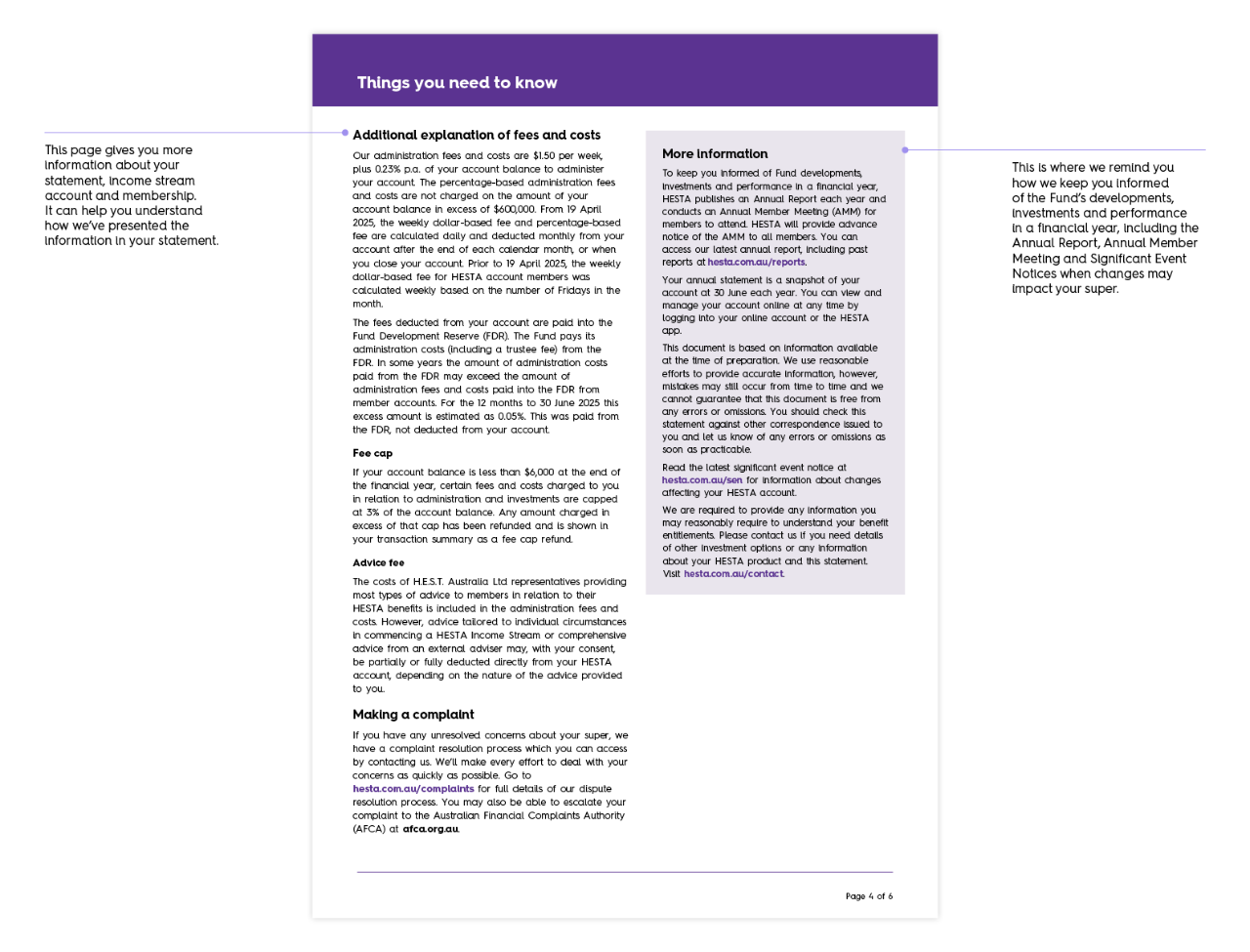 How to read your Income Stream statement