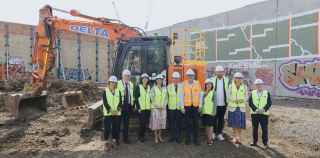 Image of HESTA and SHP at build-to-rent apartment construction site