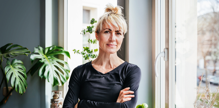 Image of woman thinking