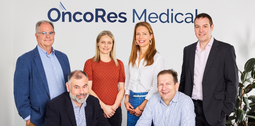 Image of OncoRes leadership team with OncoRes board members