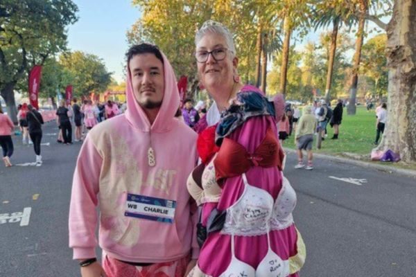 Image of man and woman participating in the Mother's Day Classic