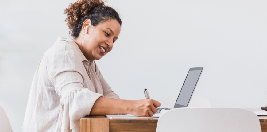 Image of woman thinking