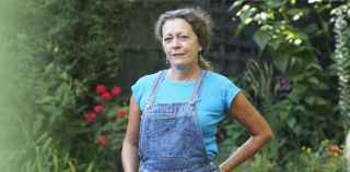 Image of senior woman in garden