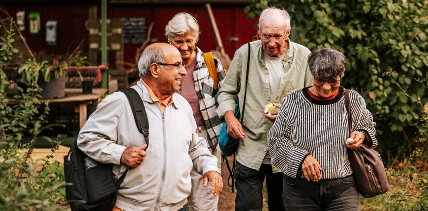 A group of senior friends